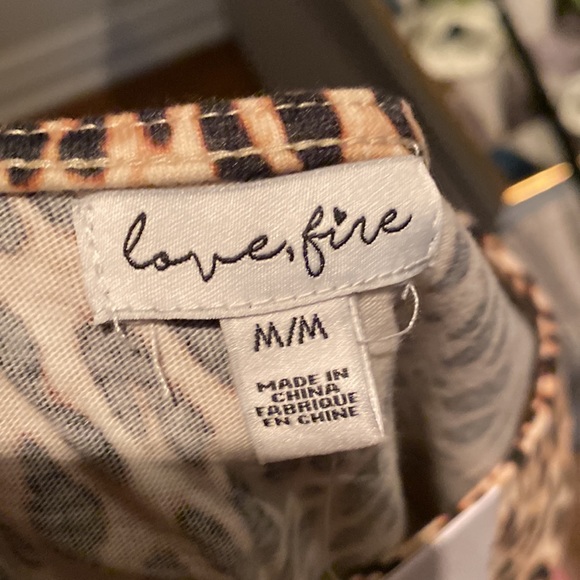 Love, fire Kids leopard tiered print dress. BNWT - Picture 4 of 6